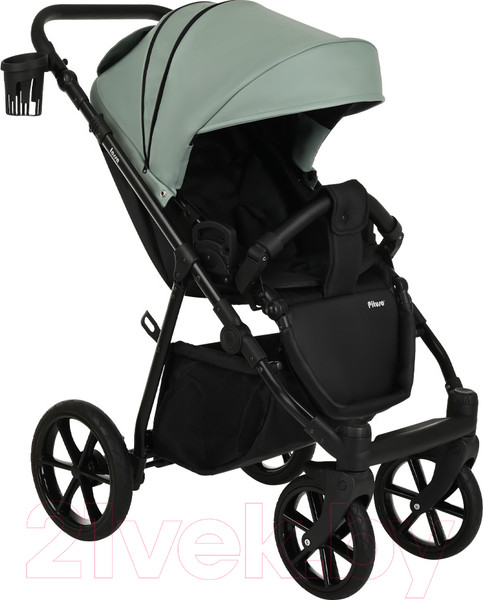 Изображение товара Детская универсальная коляска Pituso Tossa 2 в 1 / TS/25/2 (кожа/Sage)