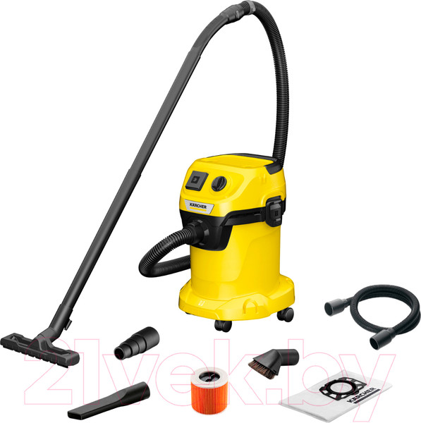 Изображение товара Пылесос Karcher WD 3 P V-17/4/20 Workshop / 1.628-175.0 (желтый)