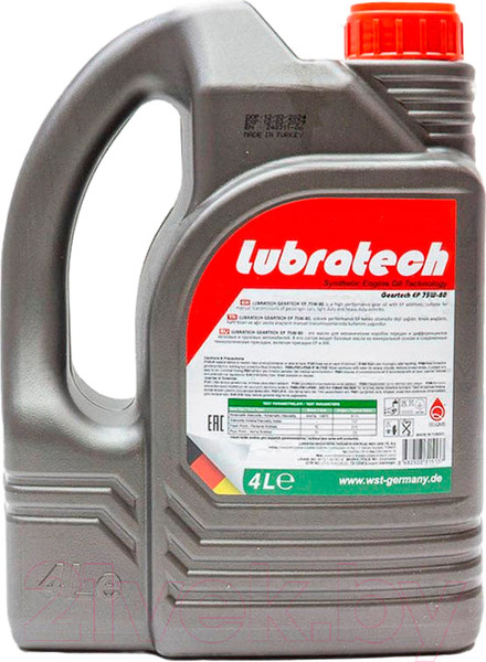 Изображение товара Трансмиссионное масло Lubratech Geartech EP 75W80 (4л)