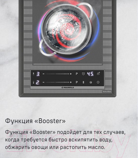 Изображение товара Индукционная варочная панель Maunfeld CVI292S2FMBL Lux