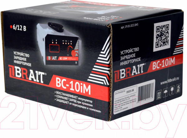Изображение товара Зарядное устройство для аккумулятора Brait BC-10iM
