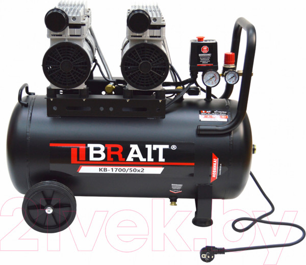 Изображение товара Воздушный компрессор Brait KB-1700/50X2