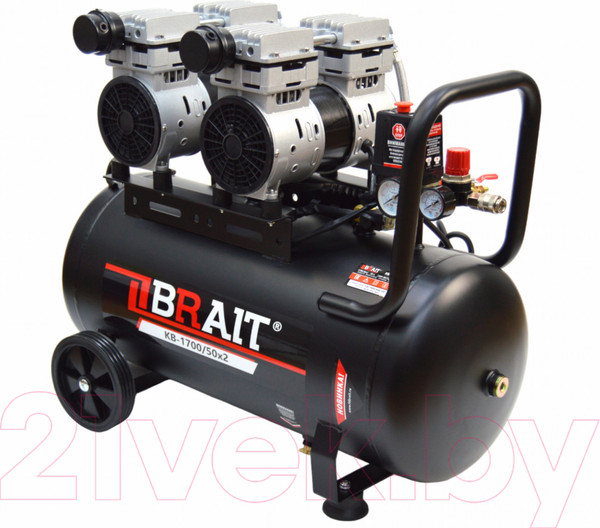 Изображение товара Воздушный компрессор Brait KB-1700/50X2