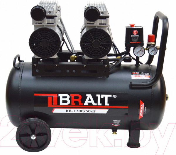 Изображение товара Воздушный компрессор Brait KB-1700/50X2