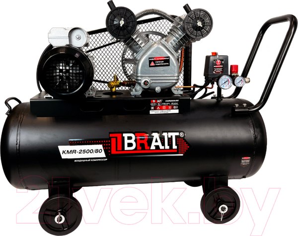 Изображение товара Воздушный компрессор Brait KMR-2500/80