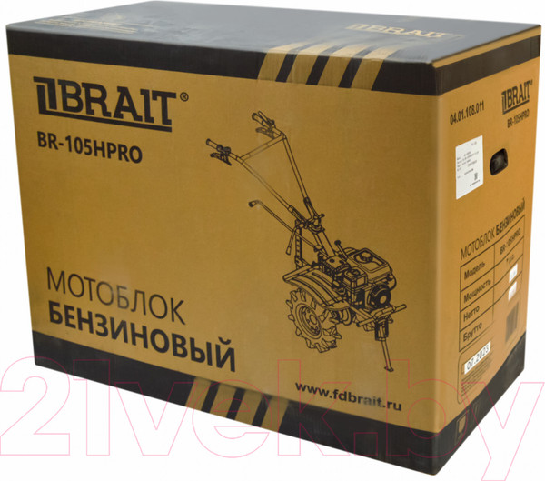 Изображение товара Мотоблок бензиновый Brait BR-105HPRO