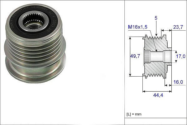 Изображение товара Шкив генератора INA 535001110