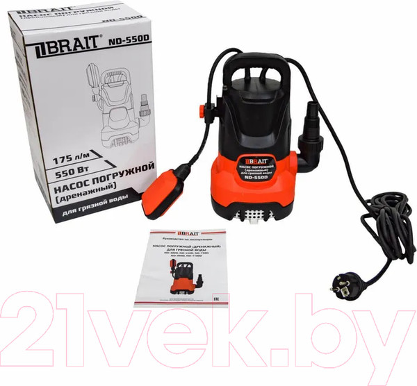 Изображение товара Дренажный насос Brait ND-550D