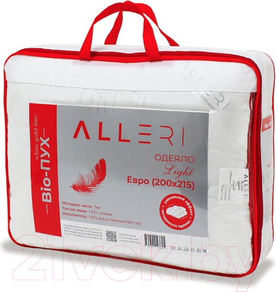 Изображение товара Одеяло Alleri Bio-Пух Light 200x215 (белый)