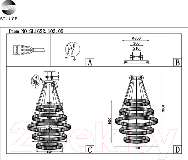 Изображение товара Люстра ST Luce SL1622.103.05