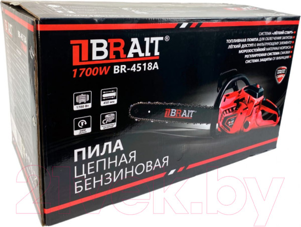 Изображение товара Бензопила цепная Brait BR 45-18A PRO