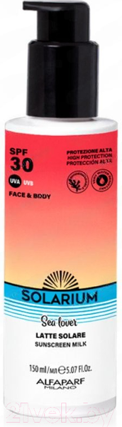 Изображение товара Молочко солнцезащитное Solarium Sea Lover для лица и тела SPF 30 (150мл)