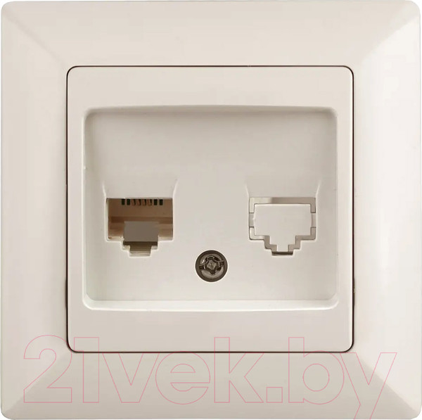 Изображение товара Розетка INTRO Solo 4-303-02 RJ45 / Б0043383 (слоновая кость)