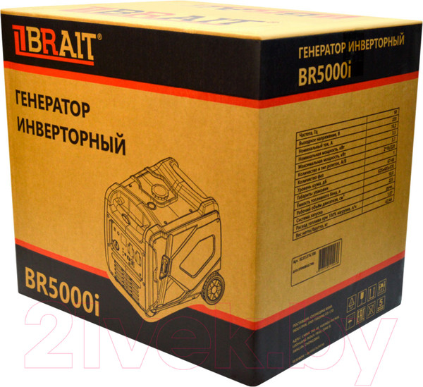 Изображение товара Инверторный генератор Brait BR5000i