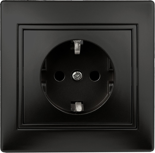 Изображение товара Розетка INTRO Plano 1-206-05 / Б0053928 (антрацит)