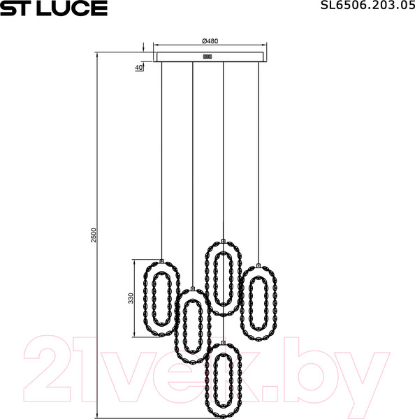 Изображение товара Люстра ST Luce SL6506.203.05