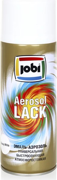 Изображение товара Эмаль Jobi Аэрозольная RAL 9010 (520мл,глянцевый белый )