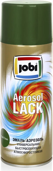 Изображение товара Эмаль Jobi Аэрозольная RAL 6020 (520мл,глянцевый темно-зеленый)