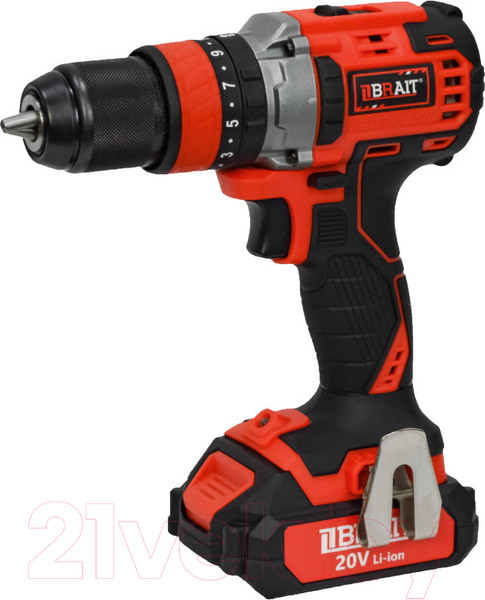 Изображение товара Аккумуляторная дрель-шуруповерт Brait BCDI20-2PUMBL PRO