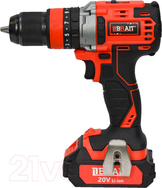 Изображение товара Аккумуляторная дрель-шуруповерт Brait BCDI20-2PUMBL PRO