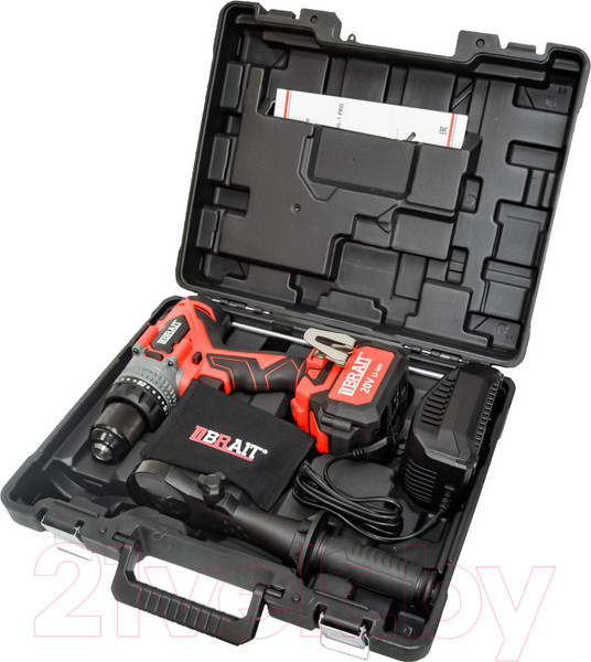Изображение товара Аккумуляторная дрель-шуруповерт Brait BCDI20-4PUMBL PRO