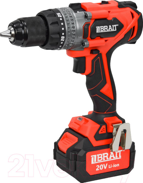 Изображение товара Аккумуляторная дрель-шуруповерт Brait BCDI20-4PUMBL-1 PRO