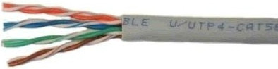Изображение товара Кабель No Brand UTP 4 пары cat5E solid 0.50мм CCA (305м, серый)