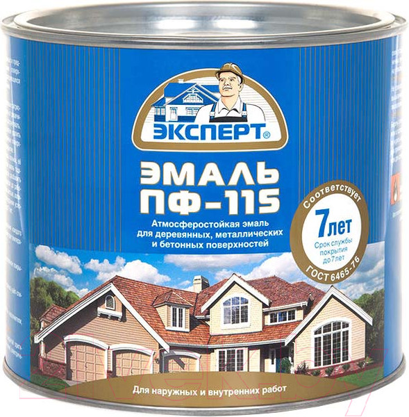 Изображение товара Эмаль Эксперт ПФ-115М Матовый (1.8кг, белый)