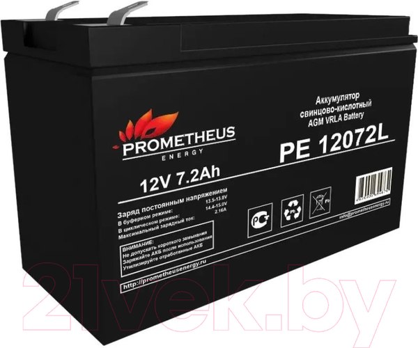 Изображение товара Аккумуляторная батарея Prometheus Energy PE 12072L 12В/7.2Ач