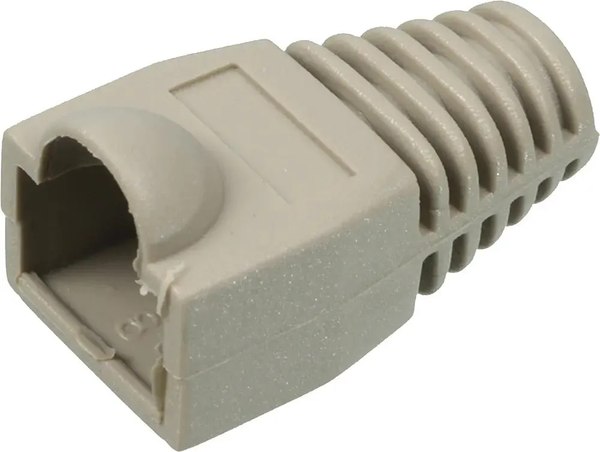 Изображение товара Колпачок для кабеля Lanmaster TWT-BO-6.0-GY/100 (100шт, серый)