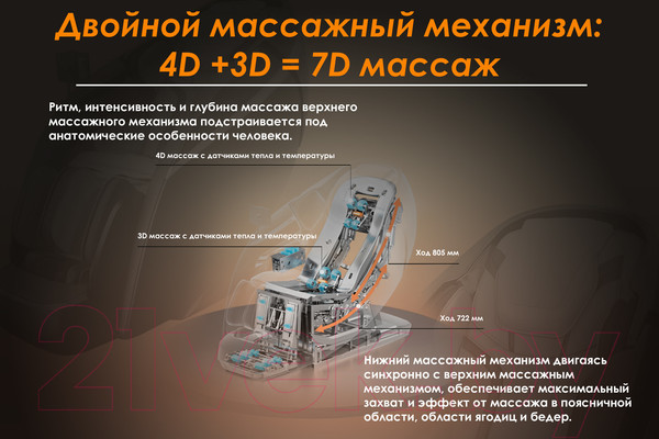 Изображение товара Массажное кресло iRest DuoMax (черный)