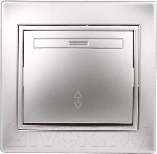 Изображение товара Выключатель INTRO Plano 1-103-03 / Б0053746 (алюминий)