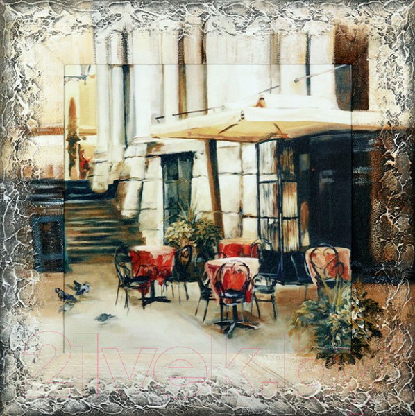 Изображение товара Картина Декарт Кафе у дома 8Л1641 (в раме)