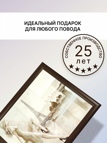 Изображение товара Картина Декарт Девушка в Париже 8Л2788 (в раме)
