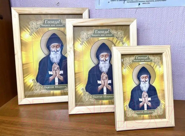 Изображение товара Икона Wolves Святой Целитель Шарбель 41048