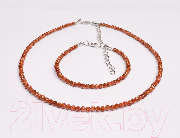 Изображение товара Бусы Wolves Авантюрин 5101 (коричневый)