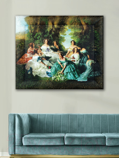 Изображение товара Картина Декарт Королева и фрейлены 8Л0347 (в раме)