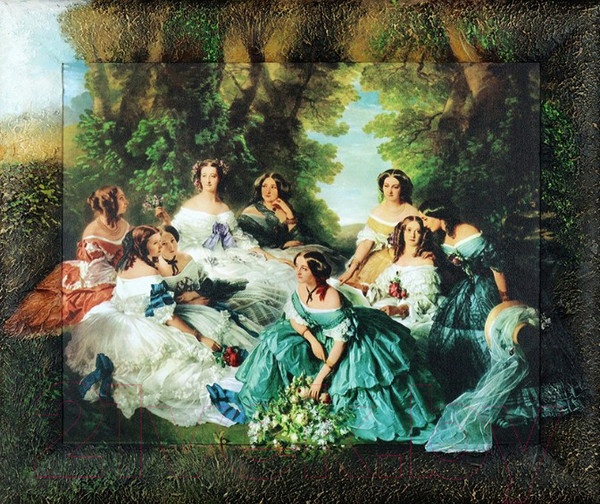 Изображение товара Картина Декарт Королева и фрейлены 8Л0347 (в раме)