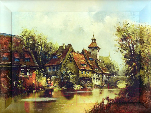 Изображение товара Картина Декарт Итальянский город 8Л0609 (в раме)