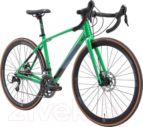 Изображение товара Велосипед STARK Peloton 700.4 D 2024 (18,  зеленый/черный/серый)