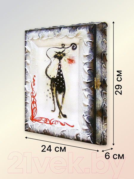 Изображение товара Ключница настенная Декарт Черный котик 8Л0243