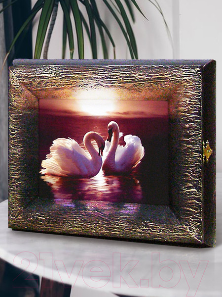 Изображение товара Ключница настенная Декарт Лебединая семья 8Л2903