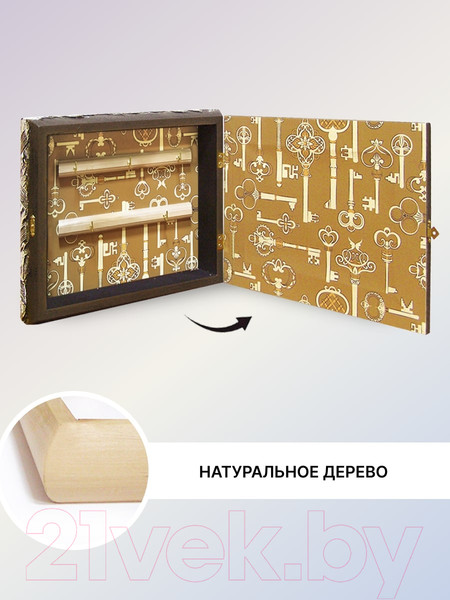 Изображение товара Ключница настенная Декарт Ретро, девушка в Лондоне 8Л2900