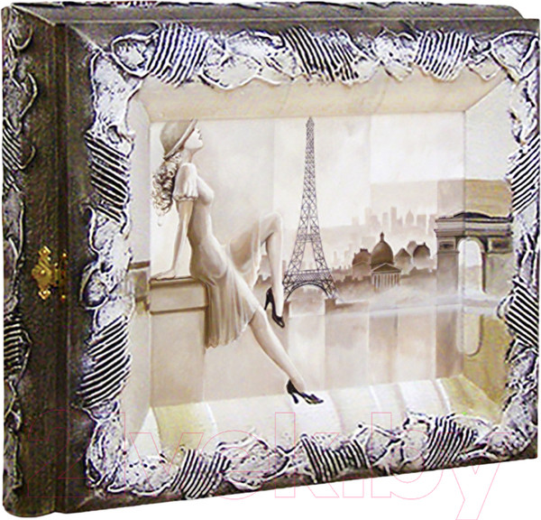 Изображение товара Ключница настенная Декарт Ретро девушка в Париже 8Л2901