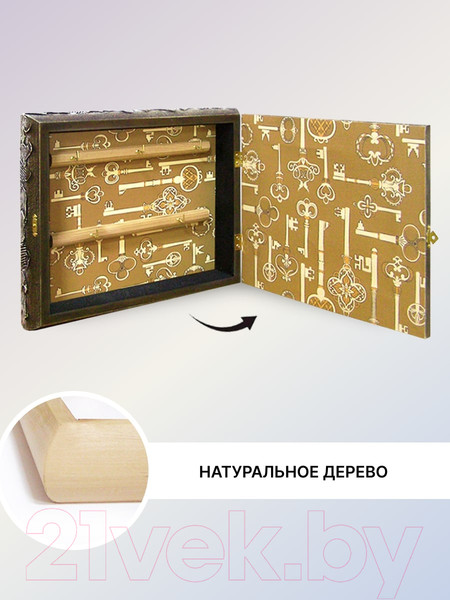 Изображение товара Ключница настенная Декарт Ретро девушка в Париже 8Л2901