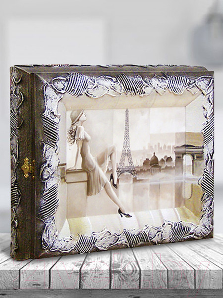 Изображение товара Ключница настенная Декарт Ретро девушка в Париже 8Л2901