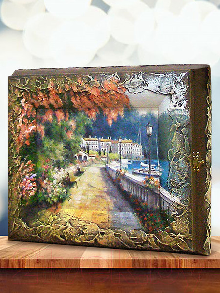 Изображение товара Ключница настенная Декарт Ветки в вазе на бежевом фоне 8Л1790