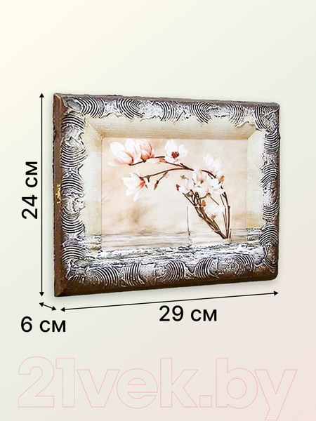 Изображение товара Ключница настенная Декарт Ветка орхидеи 8Л2899