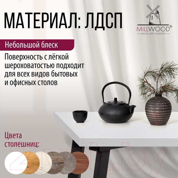 Изображение товара Столешница для стола Millwood 200x100 (белый)