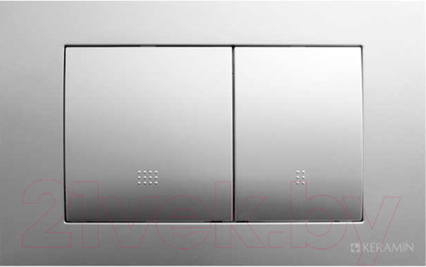 Изображение товара Кнопка для инсталляции Керамин ИнВолл Kей Комфорт K5236-К-EEA4 (серебристо-серая)